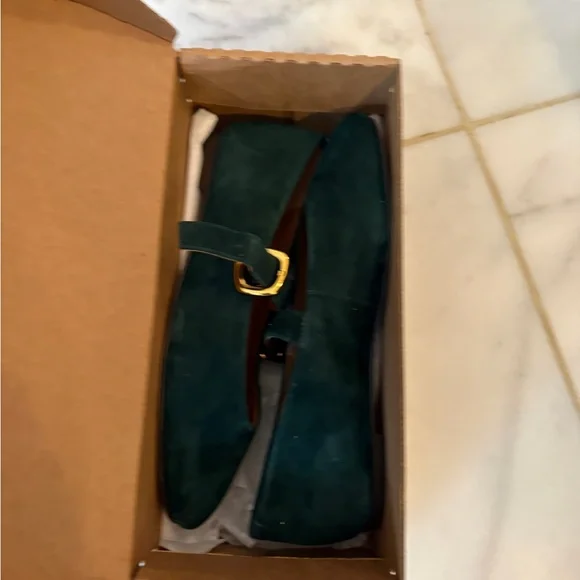 Madewell Remy Mary Jane Flat in midnight forest size 8 - Picture 4 of 5